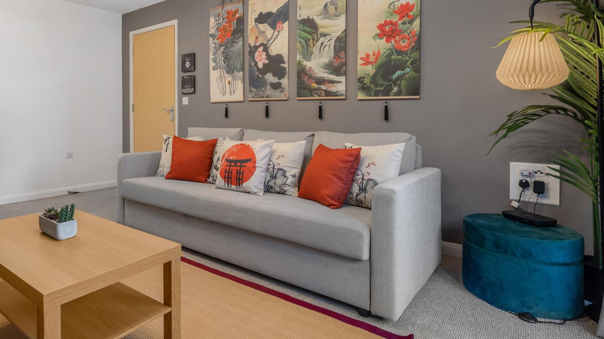 Japanese Suite 2Bed 2Bath, Free Park, Netfix, 75 Inch Tv, Games - City Centre- Maihom Birmingham Exterior foto